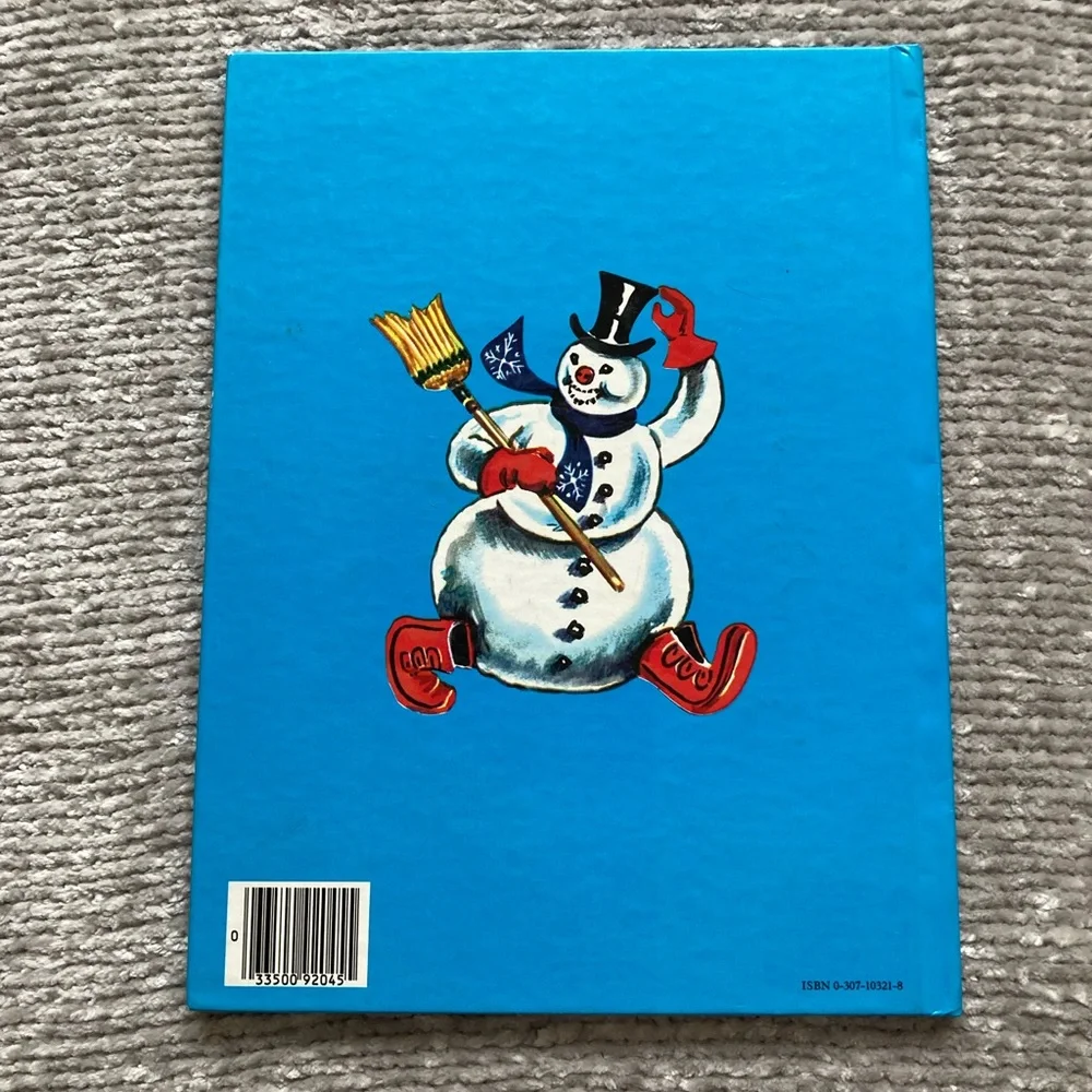 Vintage Large Golden‎ Book Frosty The Snowman Hardcover 1950